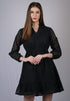 Black Net Chicken Kari Design Dress (OTL-DRS1004)